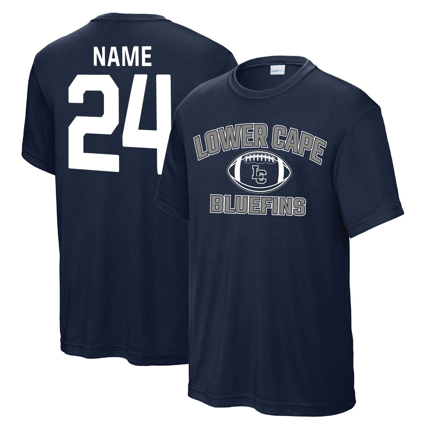 Lower Cape Bluefins - Youth PosiCharge® Competitor™ Tee - LC Football
