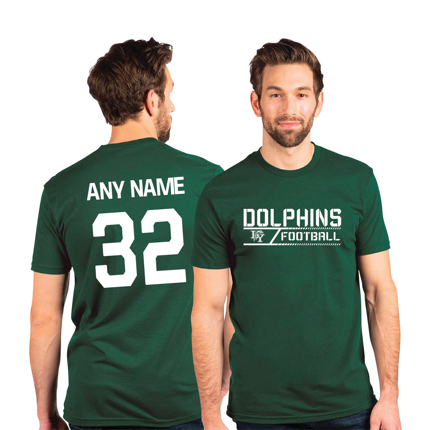 DY Dolphins Football -  Hash Mark Short Sleeve