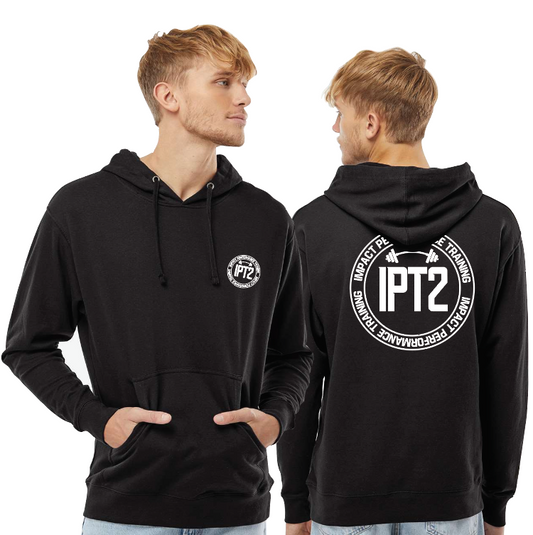 Impact Performance - Circle Left Chest and Back - Midweight Hooded Sweatshirt