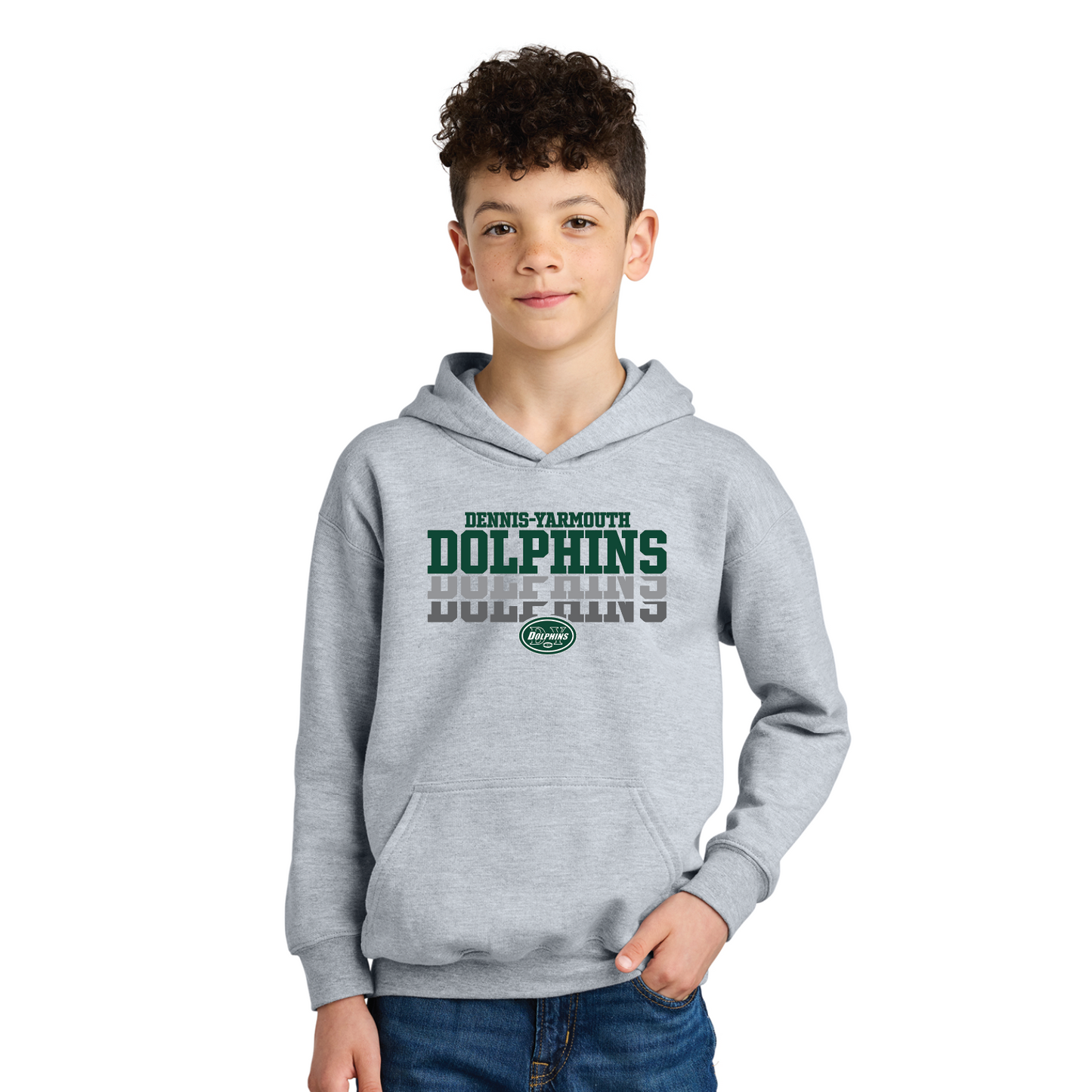 DY - Football - Fade- Youth Hooded Sweatshirt