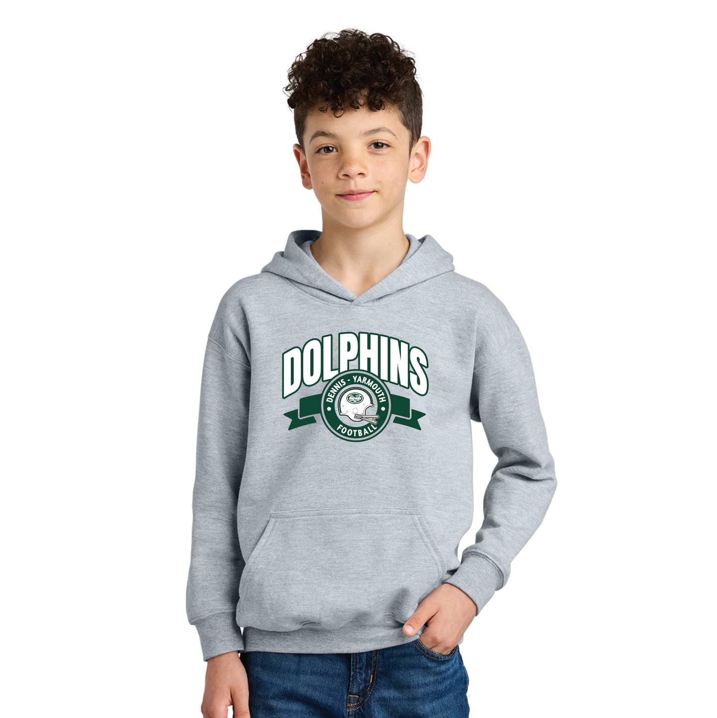 DY - Football - Banner - Youth Hooded Sweatshirt