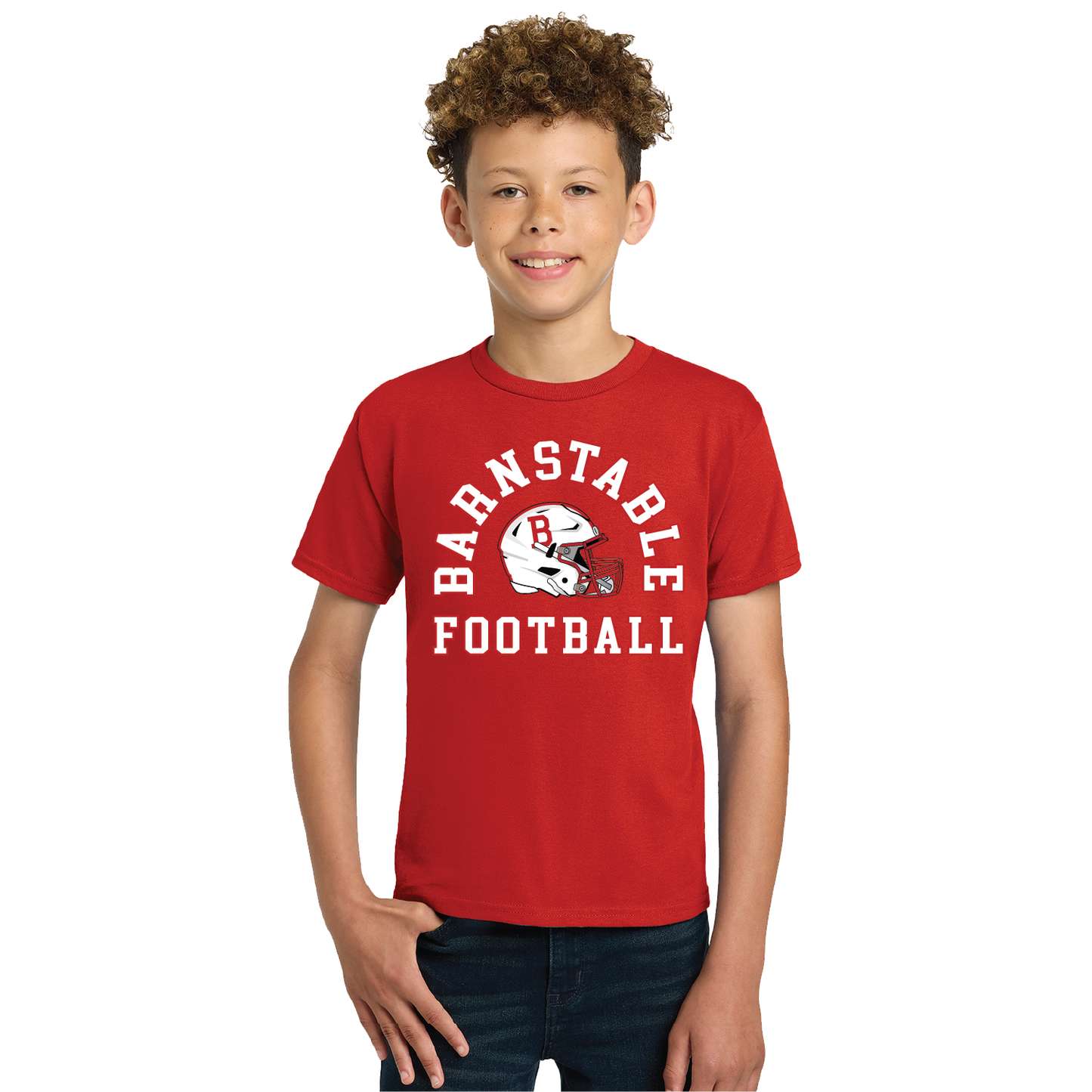 Barnstable Football - Modern Helmet - Youth Short Sleeve