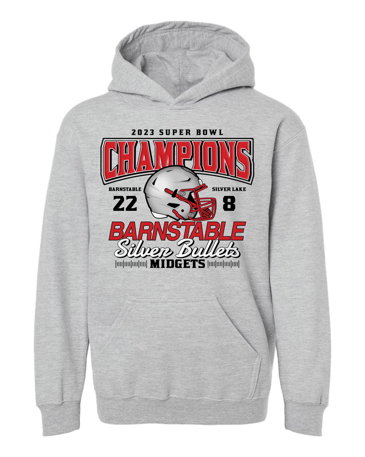Barnstable Silver Bullets - Midgets Championship Youth Hooded Sweatshirt