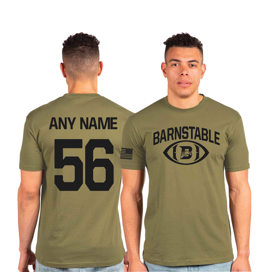 Barnstable Redhawks Football -  Military Short Sleeve