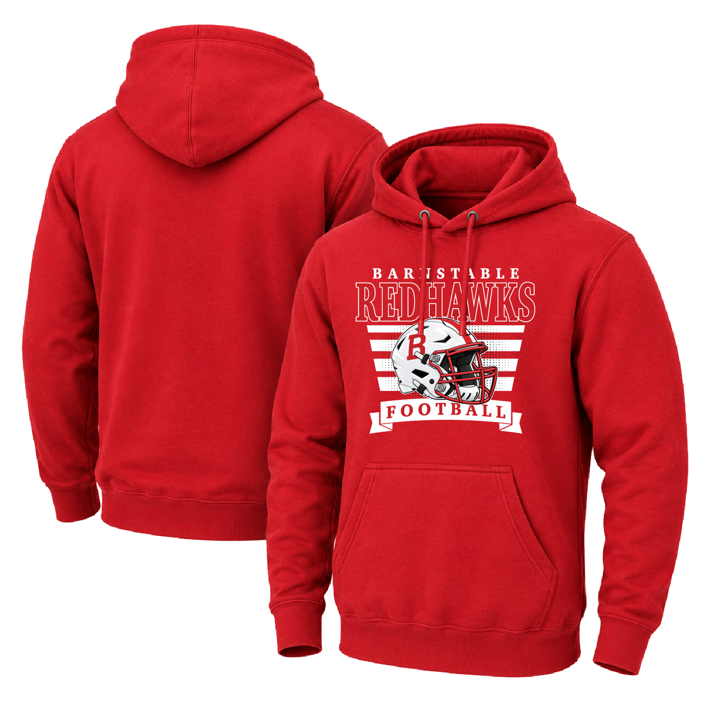 Barnstable Redhawks 3D Helmet Unisex Midweight Hooded Sweatshirt
