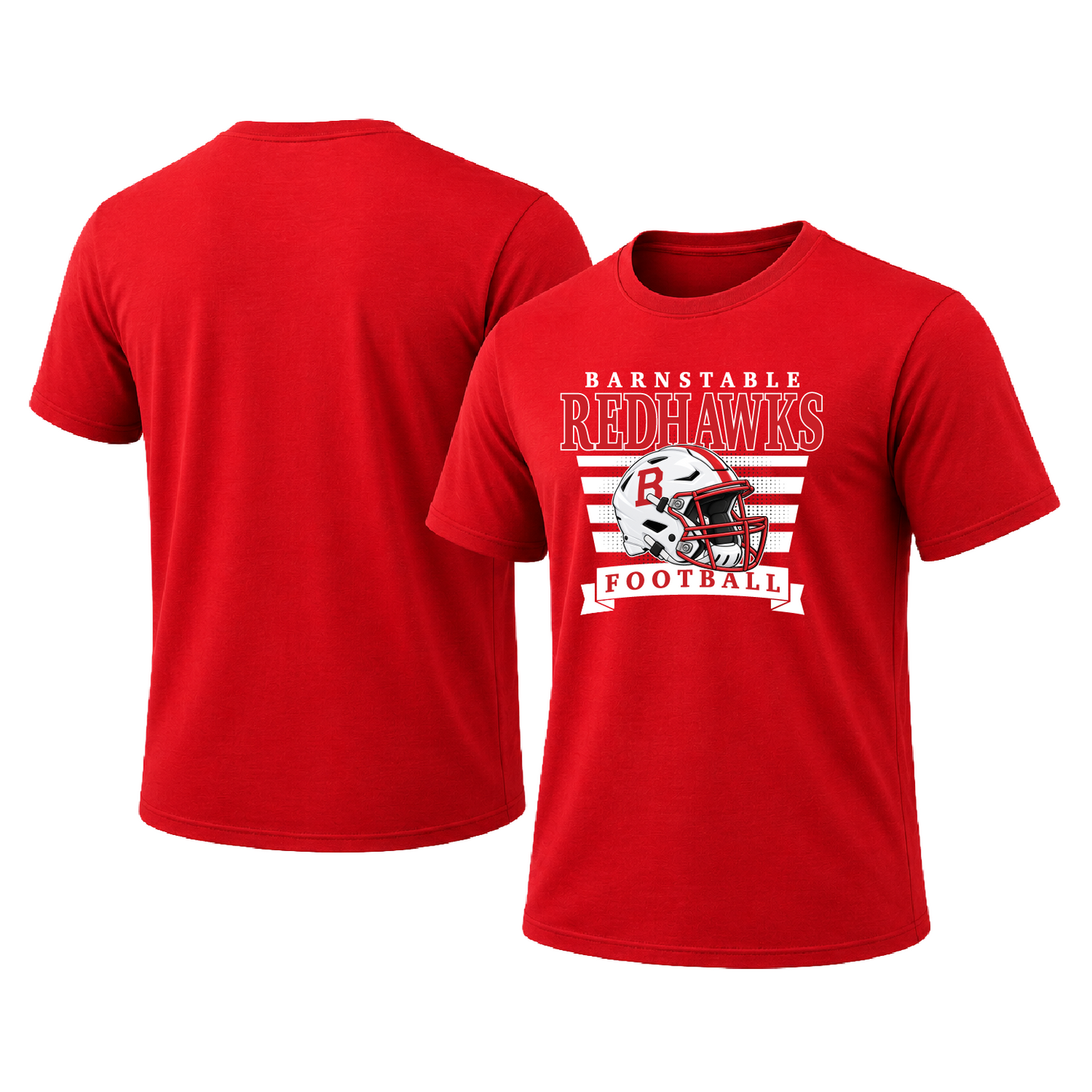 Barnstable Redhawks  3D Helmet Unisex Short Sleeve T-Shirt