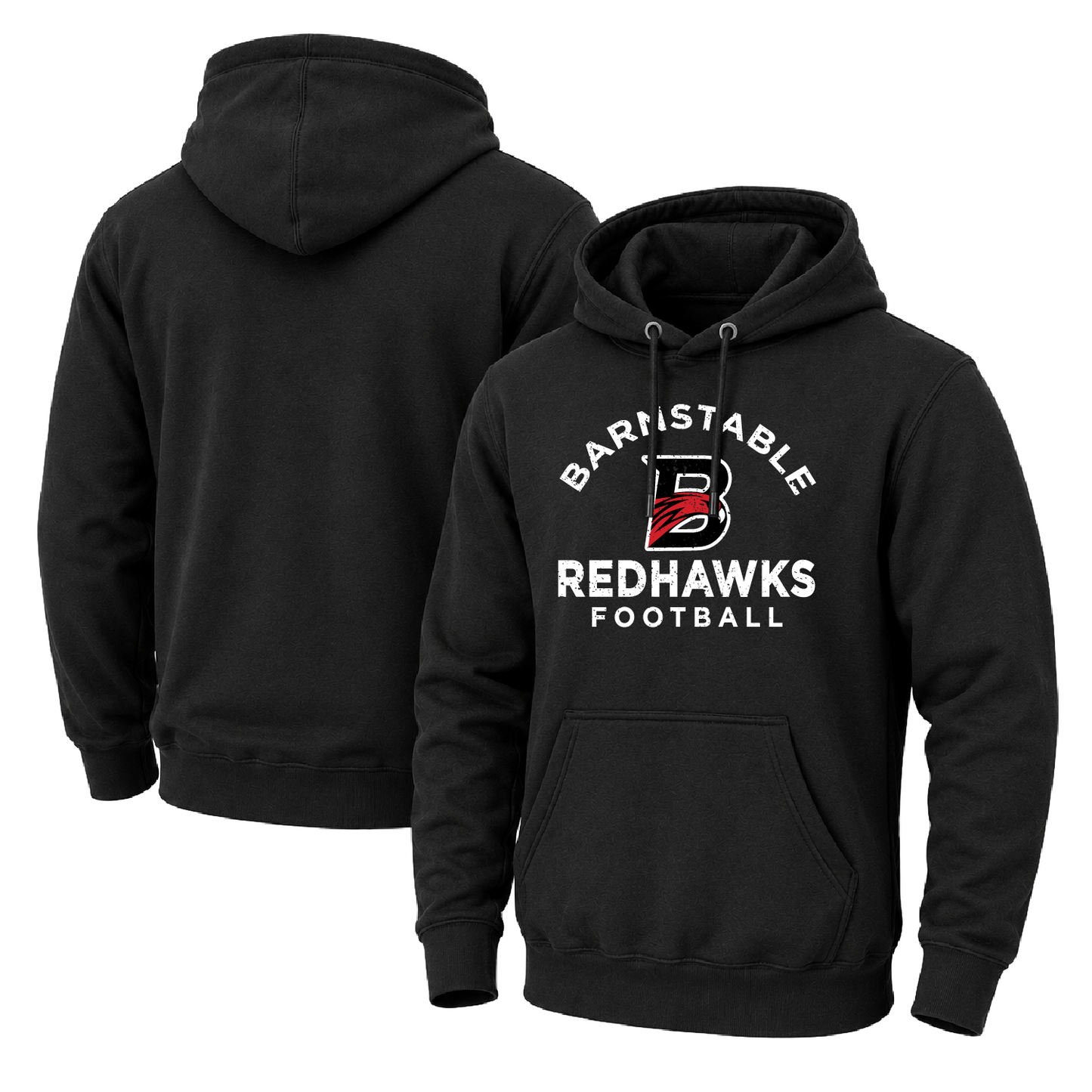 Barnstable Redhawks Distress Midweight Hooded Sweatshirt