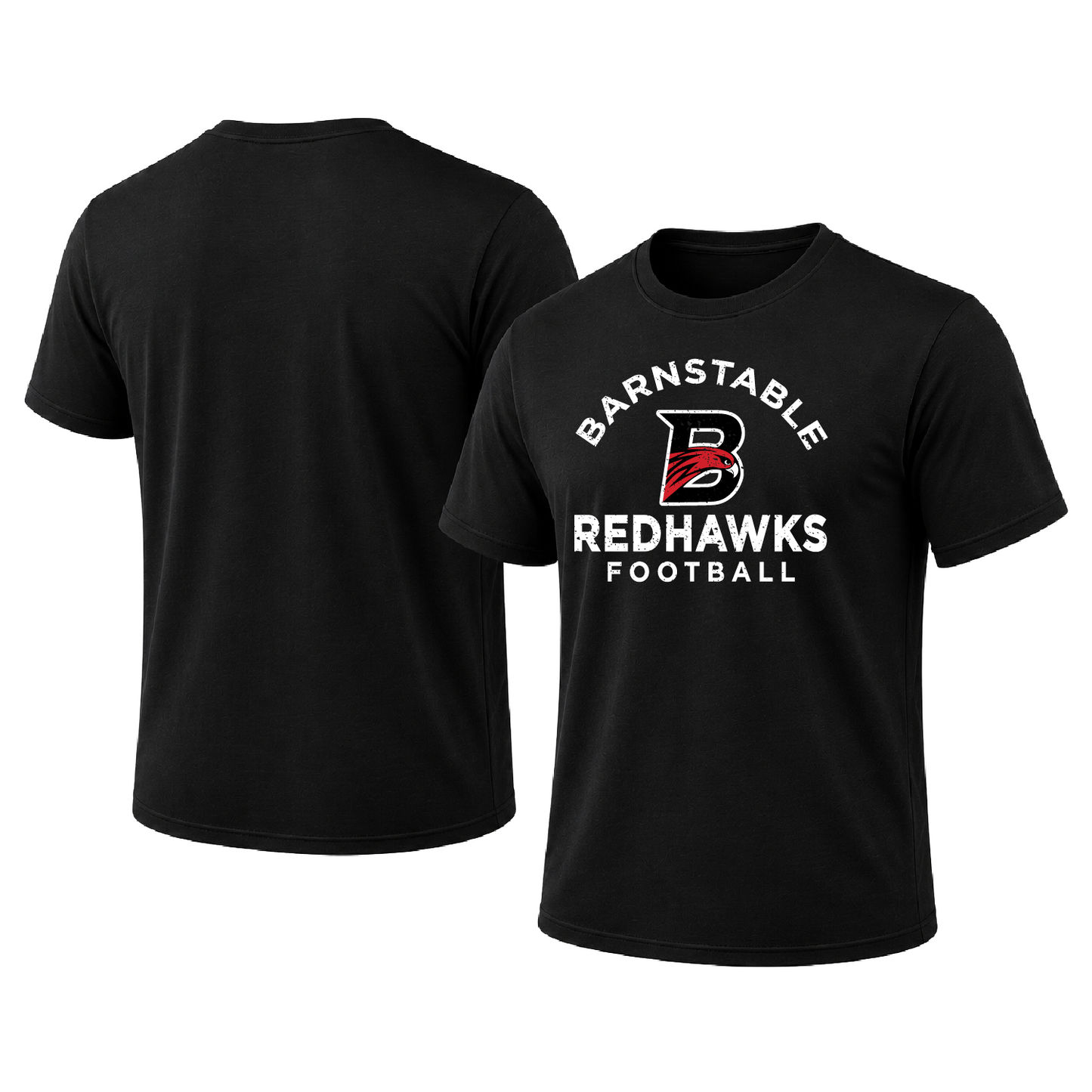 Barnstable Redhawks Distress Short Sleeve T-Shirt