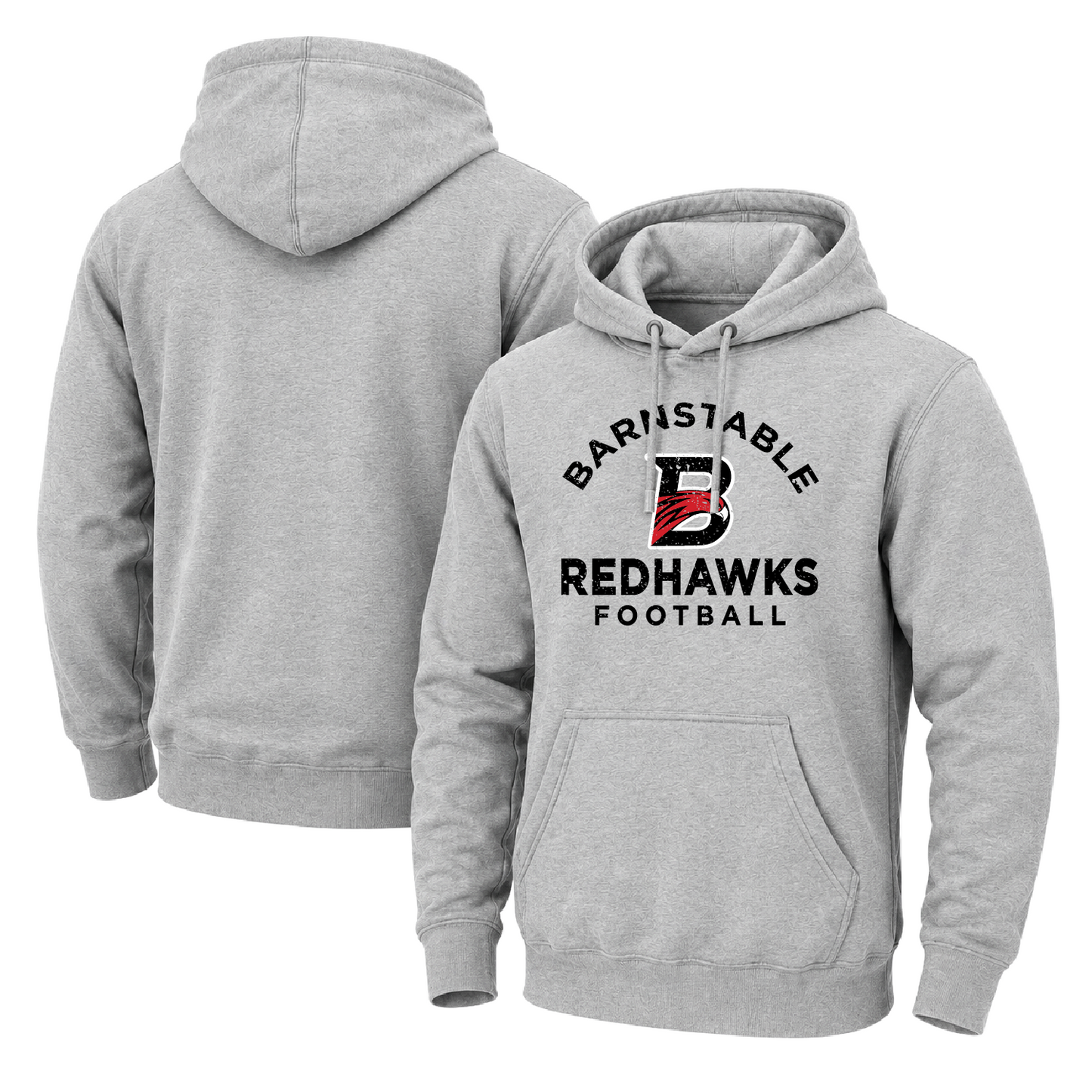 Barnstable Redhawks Distress Midweight Hooded Sweatshirt