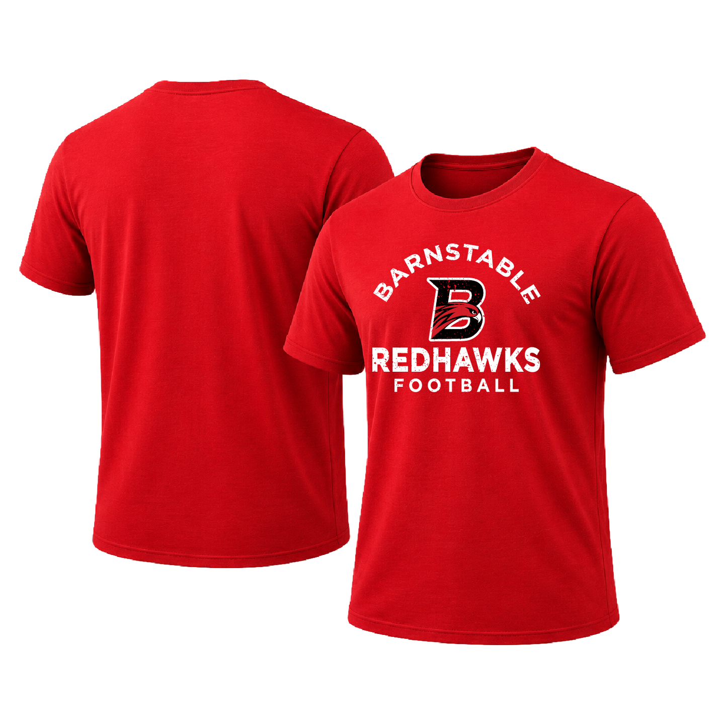Barnstable Redhawks Distress Short Sleeve T-Shirt
