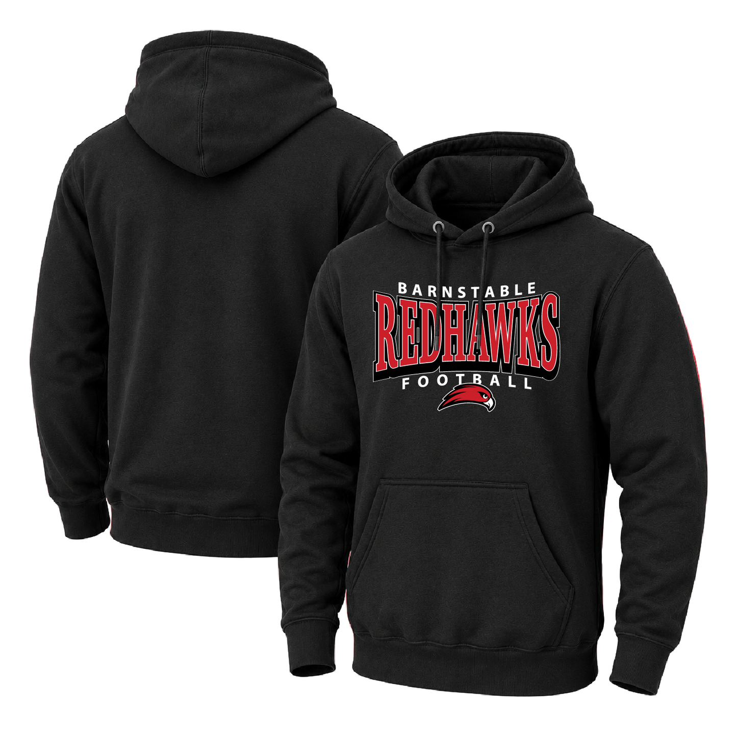 Barnstable Redhawks Double Arc Midweight Hooded Sweatshirt