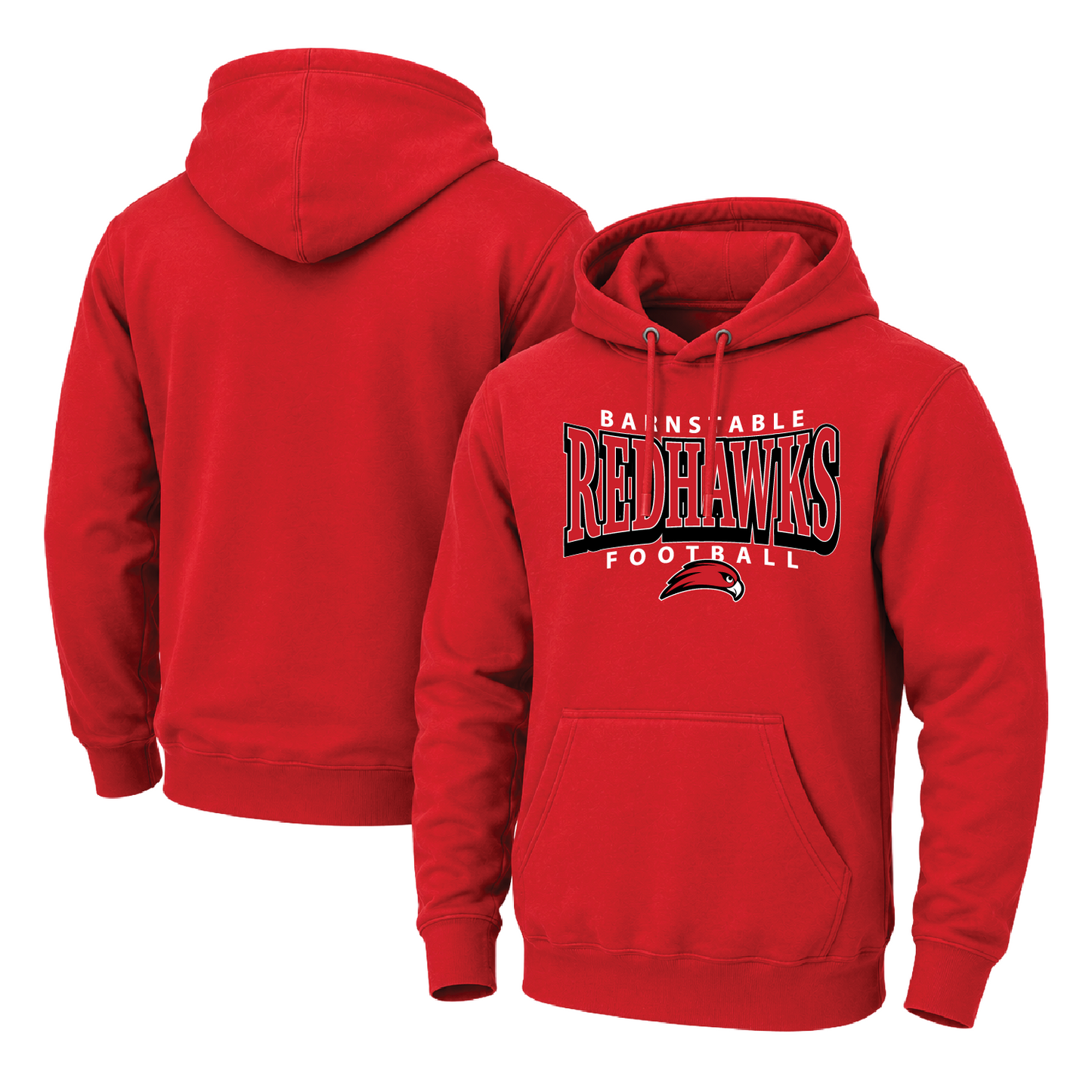 Barnstable Redhawks Double Arc Midweight Hooded Sweatshirt