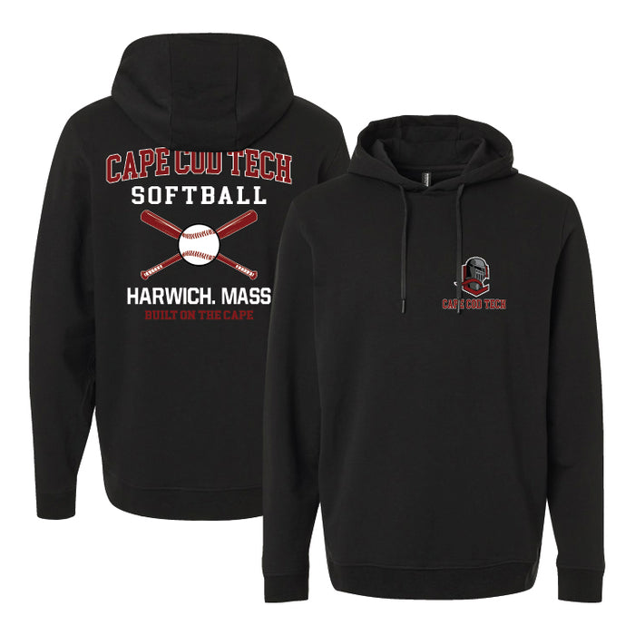 Cape Cod Tech - Softball Hooded Unisex Midweight Hooded Sweatshirt