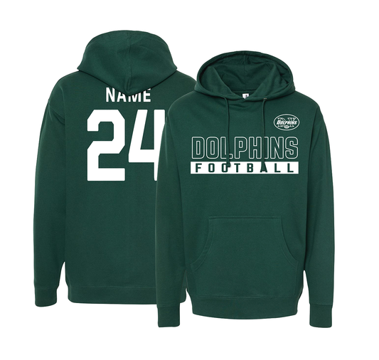 DY Dolphins Football -  Knockout Hoodie