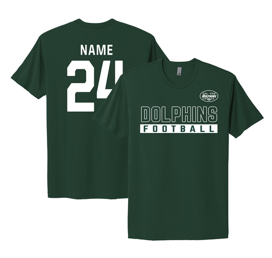 DY Dolphoins Football -  Knockout Short Sleeve T-Shirt