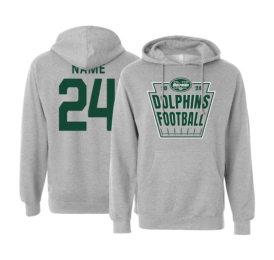 DY Dolphoins Football -  Field Hoodie