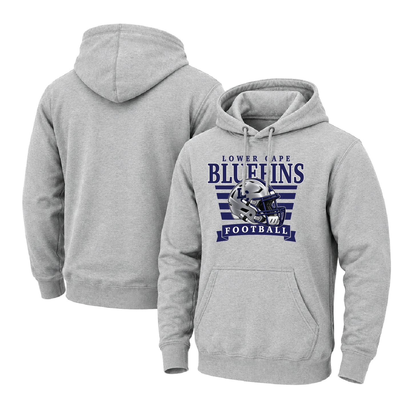 Lower Cape Bluefins 3D Helmet Unisex Midweight Hooded Sweatshirt