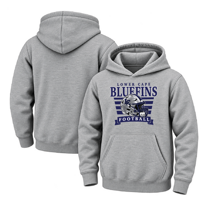 Lower Cape Bluefins 3D Helmet Youth Midweight Hooded Sweatshirt
