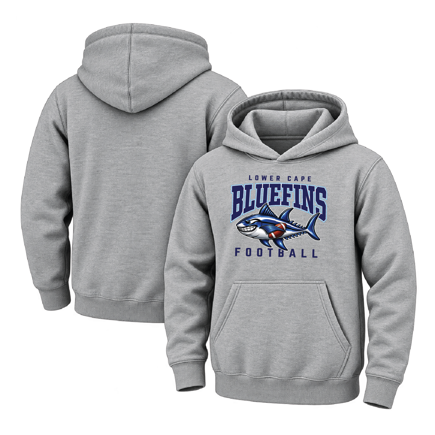 Lower Cape Bluefins 3D Bluefin Youth Midweight Hooded Sweatshirt