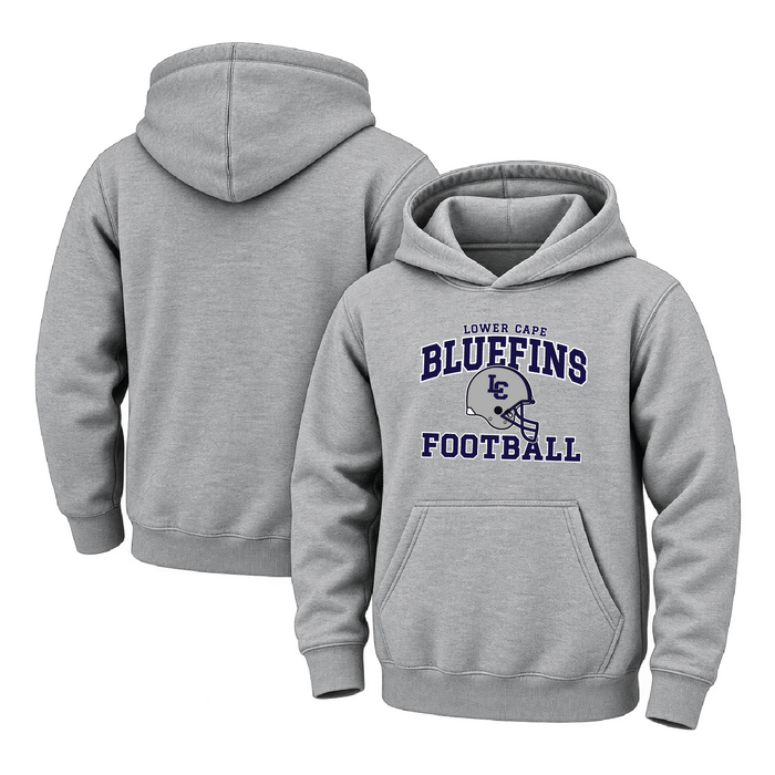 Lower Cape Bluefins Classic Helmet Youth Midweight Hooded Sweatshirt