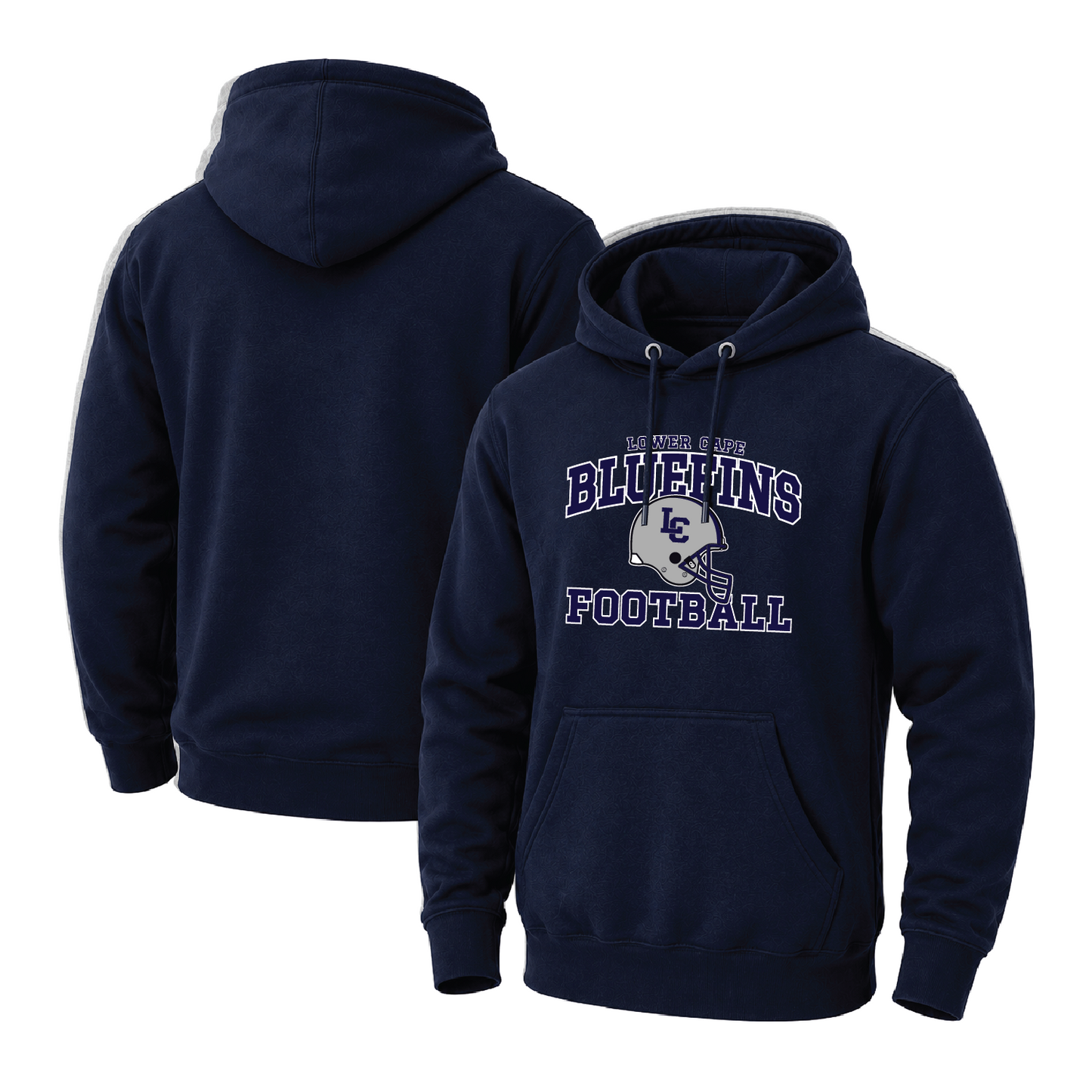 Lower Cape Bluefins Classic Helmet Unisex Midweight Hooded Sweatshirt