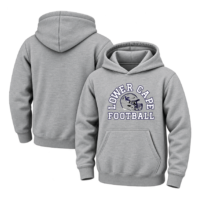 Lower Cape Bluefins Helmet Arc Youth Midweight Hooded Sweatshirt
