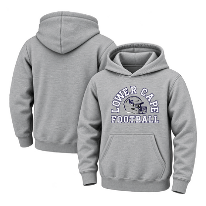 Lower Cape Bluefins Helmet Arc Youth Midweight Hooded Sweatshirt