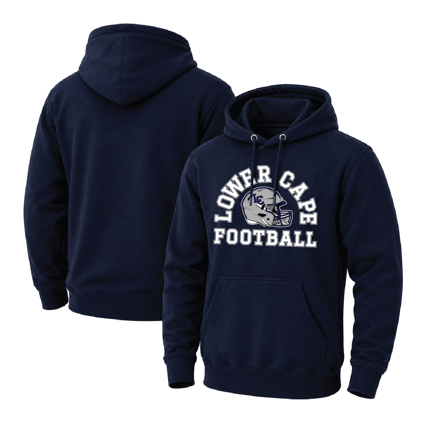 Lower Cape Bluefins Helmet Arc Unisex Midweight Hooded Sweatshirt