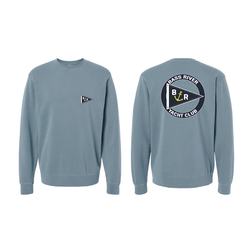 Bass River Yacht Club - Midweight Pigment-Dyed Crewneck Sweatshirt