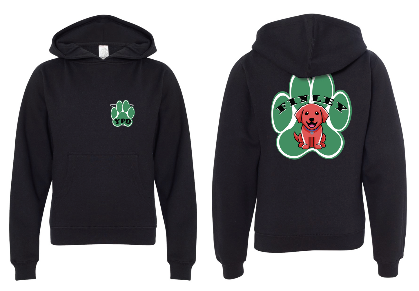 Finley Shamrock - Youth - Hooded Sweatshirt