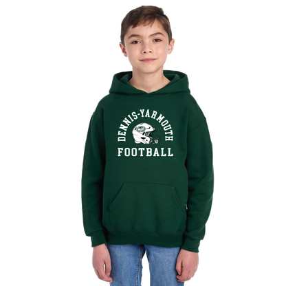 DY - Football - Modern Helmet - Youth Hooded Sweatshirt