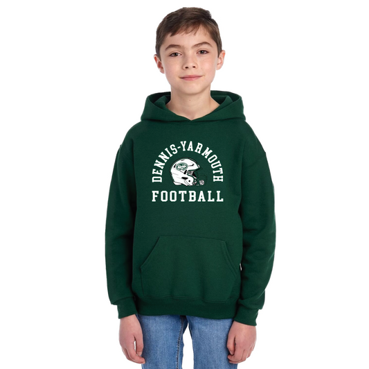 DY - Football - Modern Helmet - Youth Hooded Sweatshirt