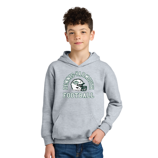 DY - Football - Modern Helmet - Youth Hooded Sweatshirt